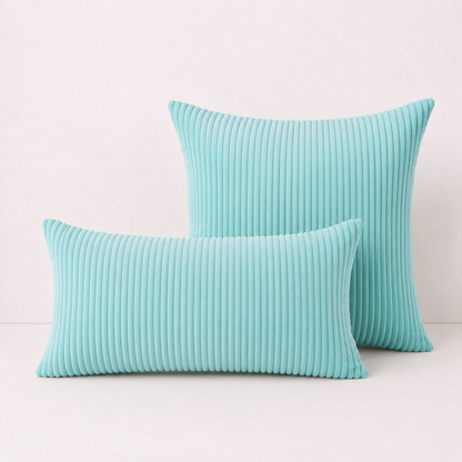 Corduroy Pillow Cover - Sky Blue