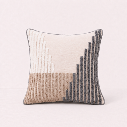 Chic Bohemian Throw Pillow Cover - Abstract Wave
