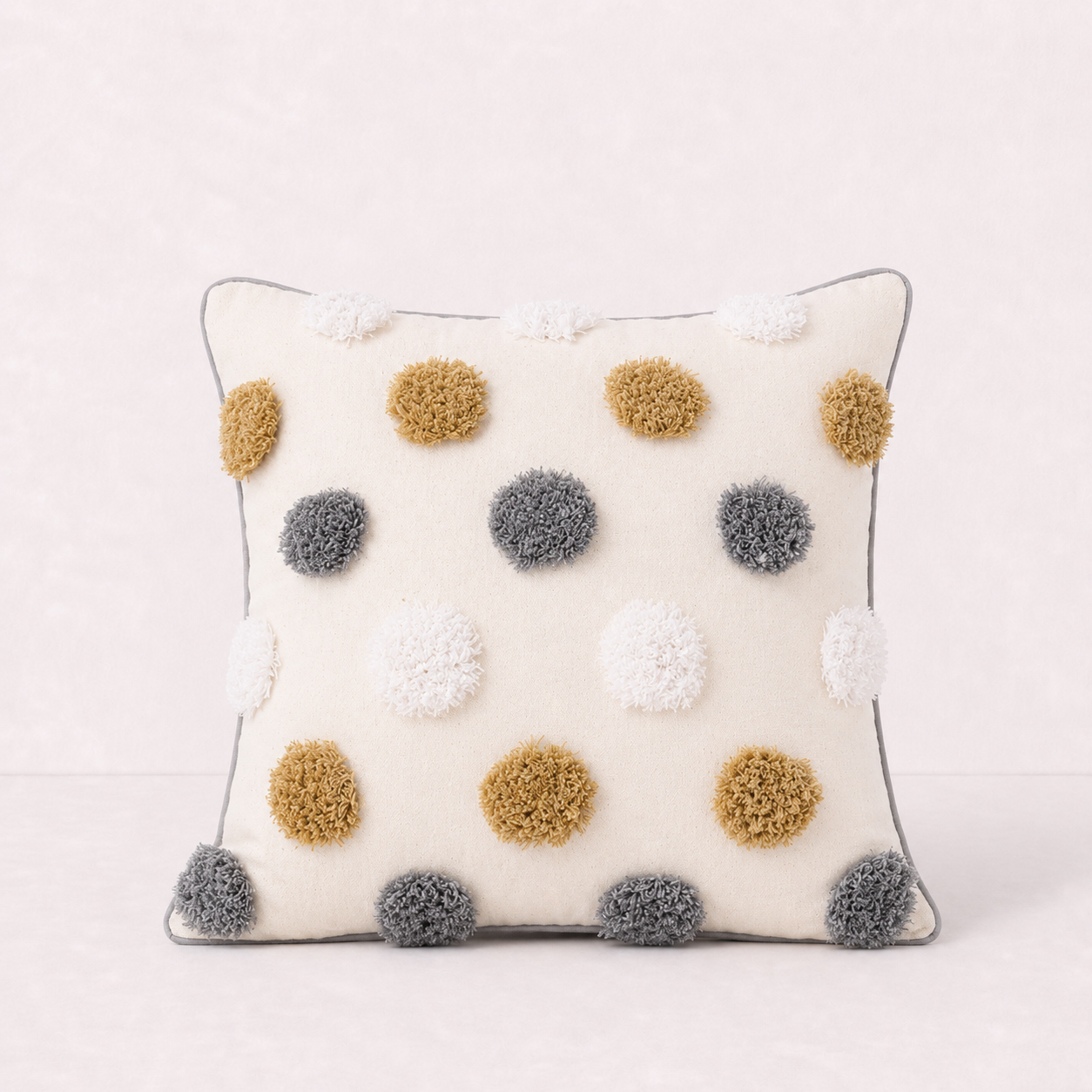 Chic Bohemian Throw Pillow Cover - Boho Tufted