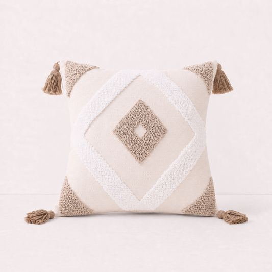 Chic Bohemian Throw Pillow Cover - Boho Diamond