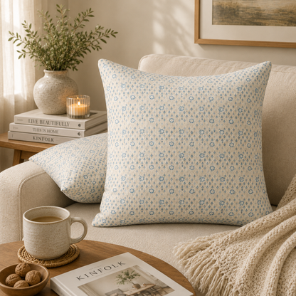 Geometric Floral Decorative Throw Pillow Cover
