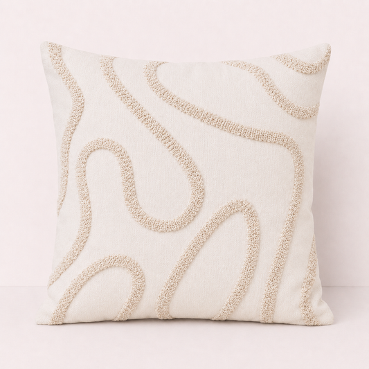 Easter Beige Throw Pillow Cover