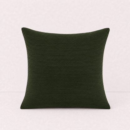 Textured Corduroy Throw Pillow Cover - Green