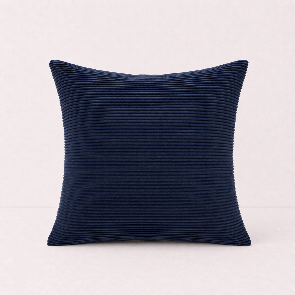 Textured Corduroy Throw Pillow Cover - Blue