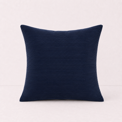 Textured Corduroy Throw Pillow Cover - Blue