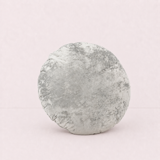 Modern Round Throw Pillow Cover Style -Grey