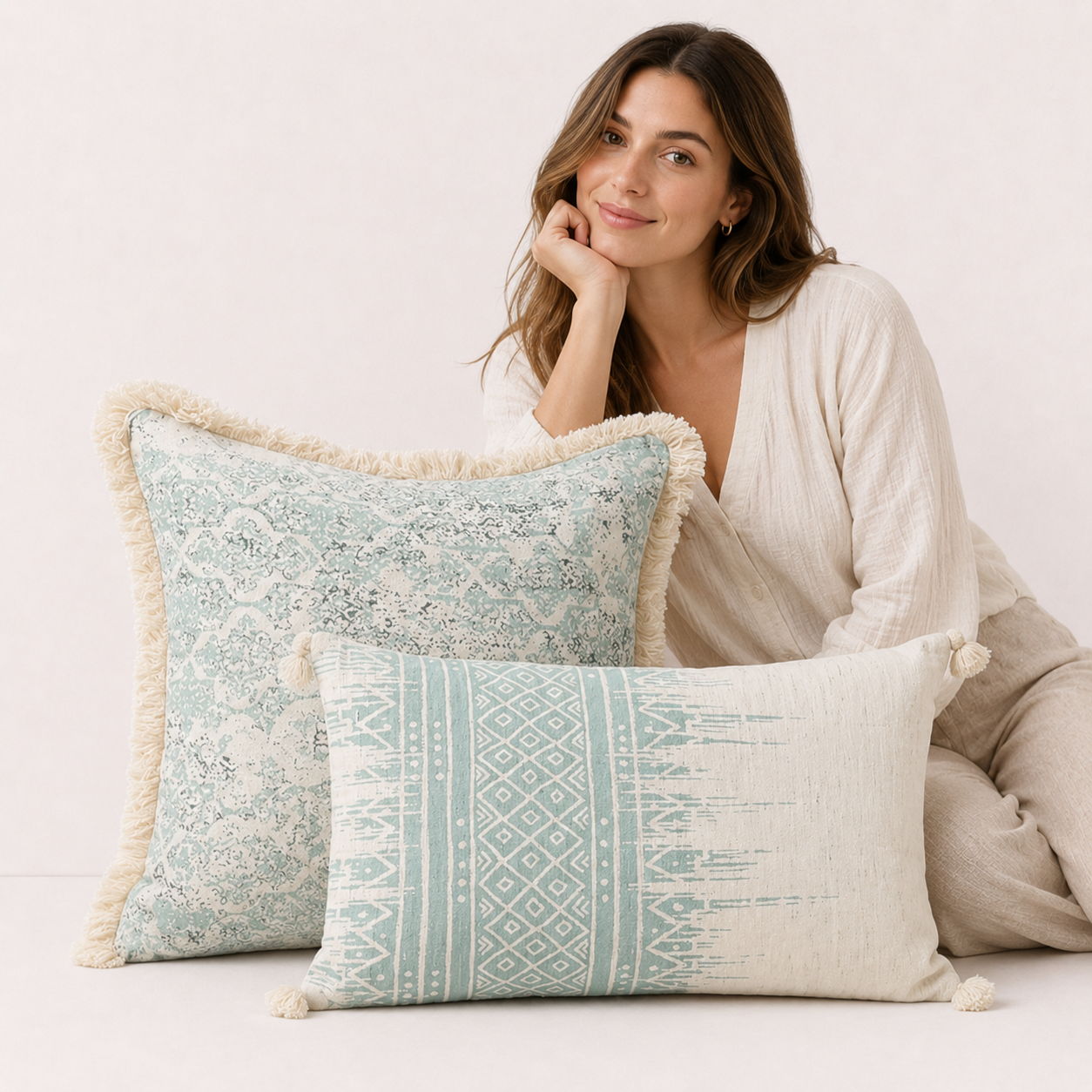 Tassel Throw Pillow Covers Décor