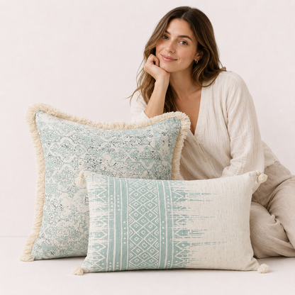 Tassel Throw Pillow Covers Décor