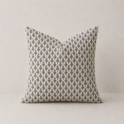 Farmhouse Style Accent Throw Pillow Cover - Black