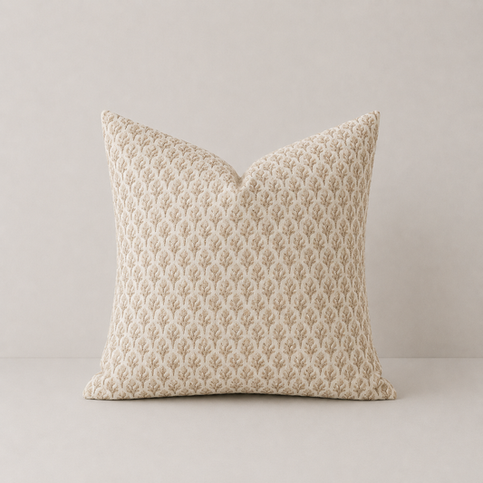 Farmhouse Style Accent Throw Pillow Cover - Brown