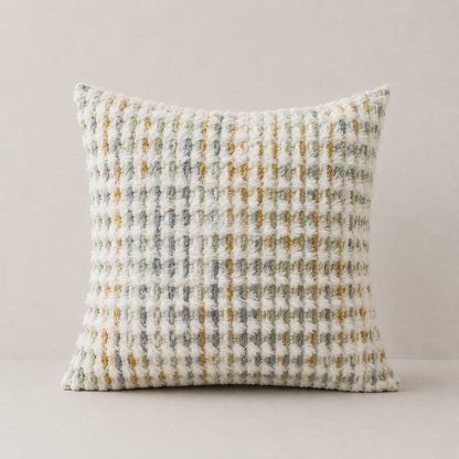 Boho Chenille Tufted Pillow Cover - Yellow