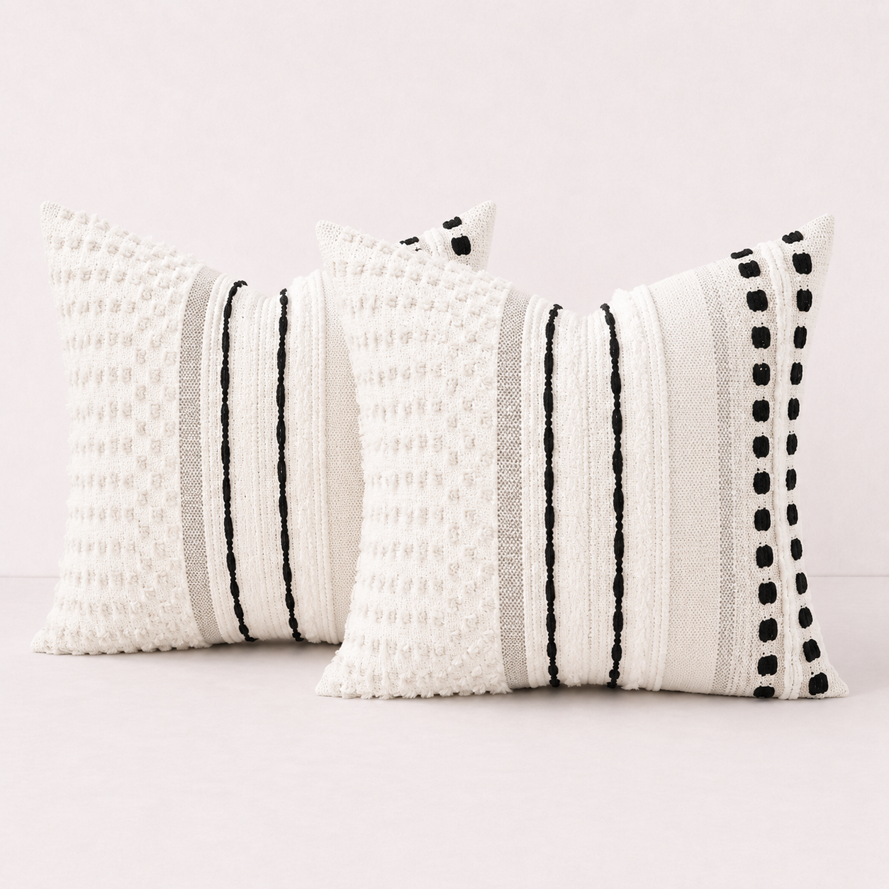 Fall Throw Pillow Cover Décor - Black