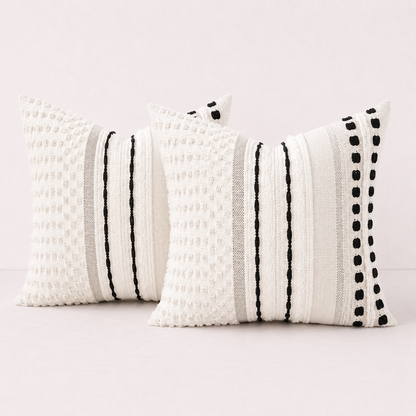 Fall Throw Pillow Cover Décor - Black