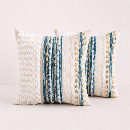 Fall Throw Pillow Cover Décor - Blue