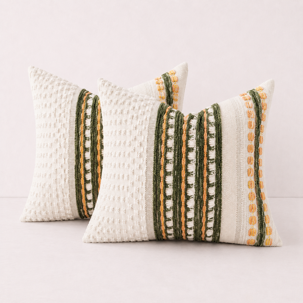 Fall Throw Pillow Cover Décor - Dark Green