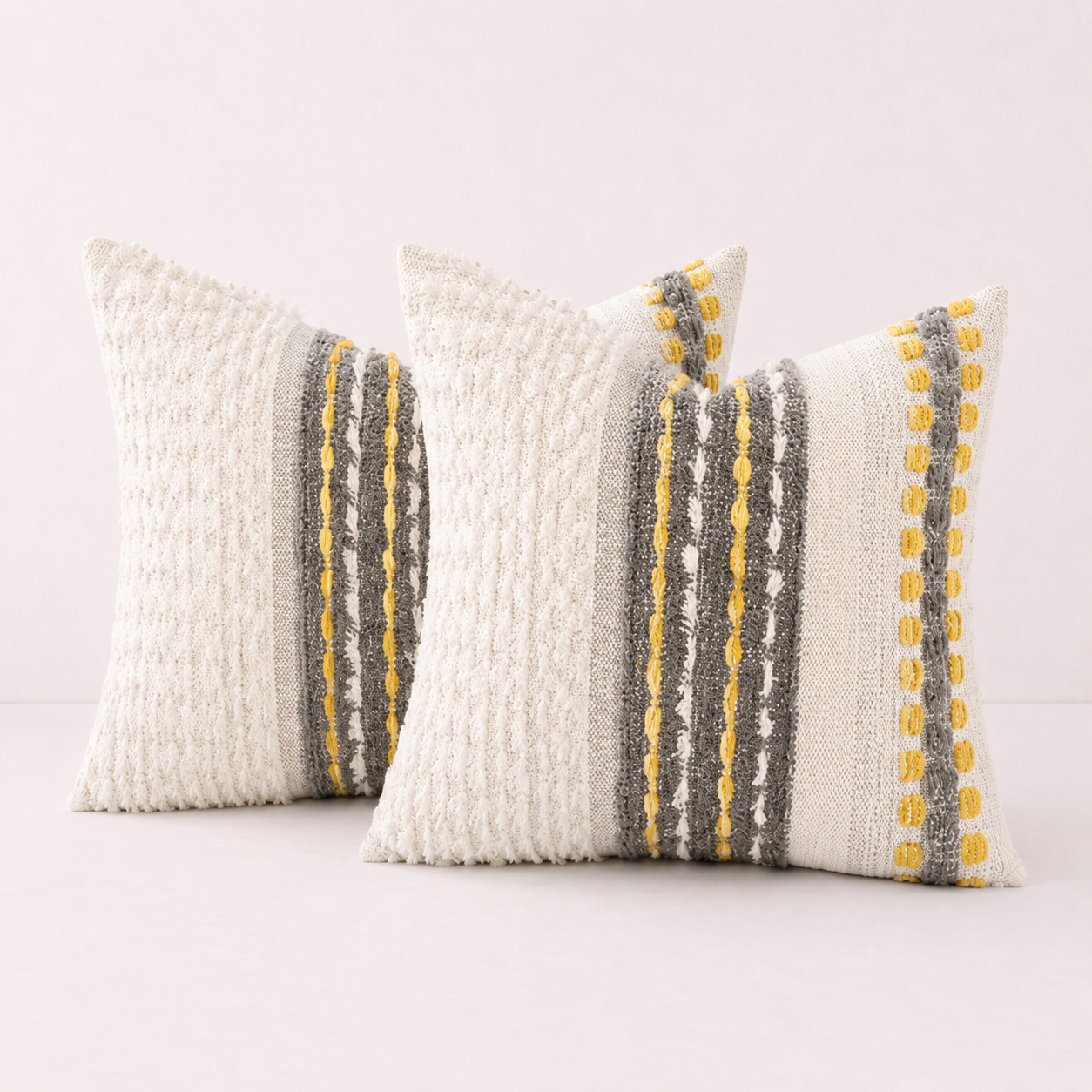 Fall Throw Pillow Cover Décor - Grey