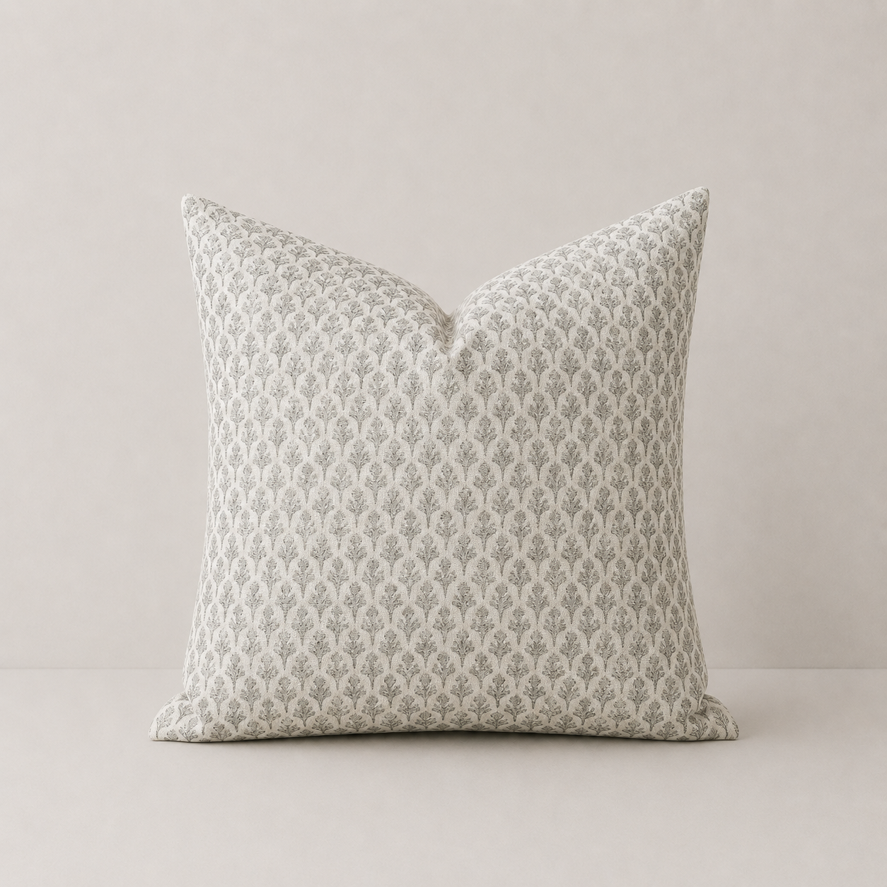 Farmhouse Style Accent Throw Pillow Cover - Light Grey