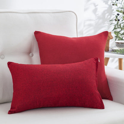 Throw Pillow Cover Living Room Accent - Red