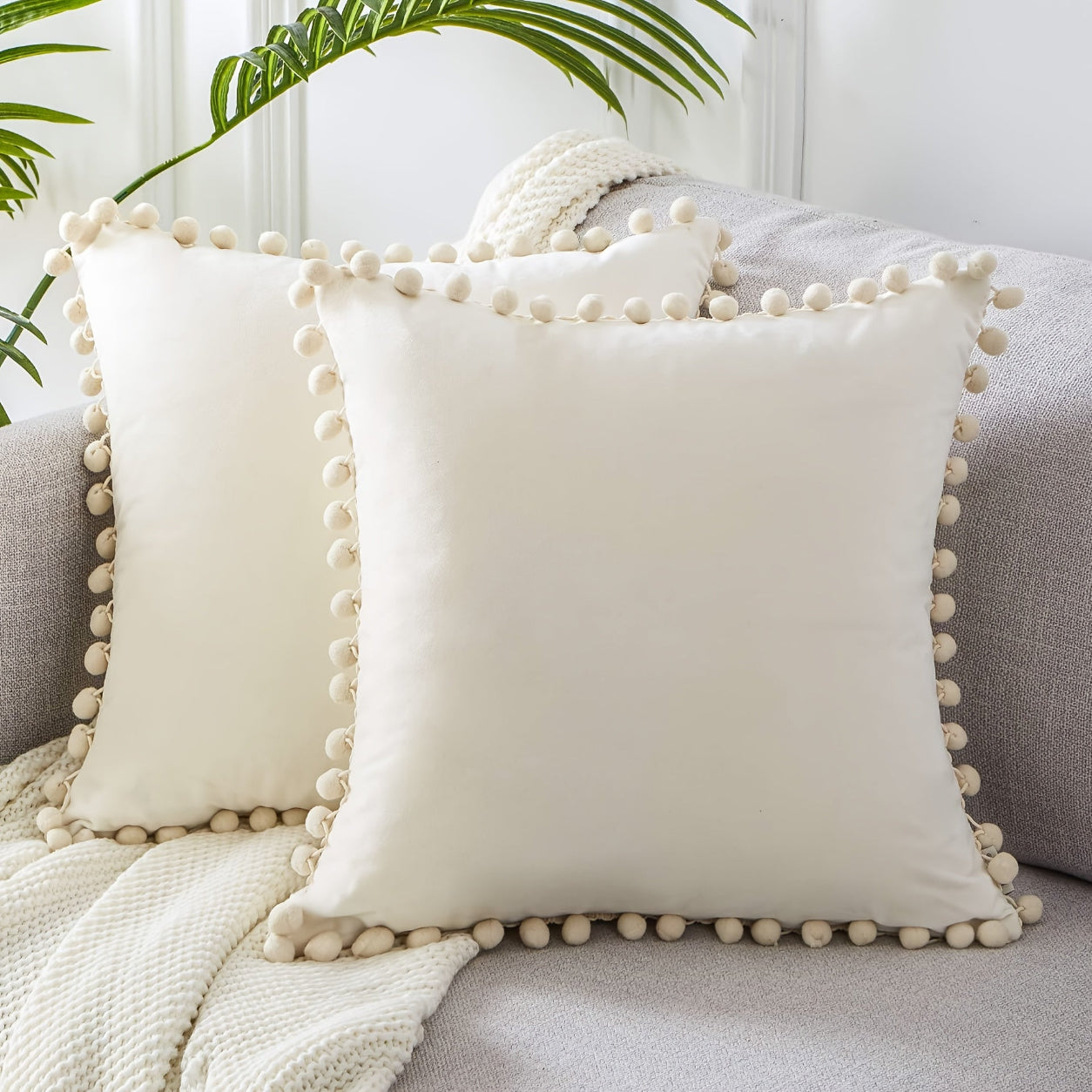 Elegant Velvet Throw Pillow Cover Case
