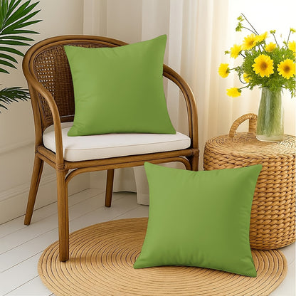 Soft Decorative Throw Pillow Cover Set - Light Green