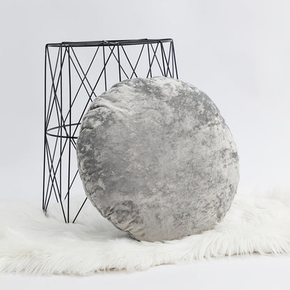 Modern Round Throw Pillow Cover Style -Grey