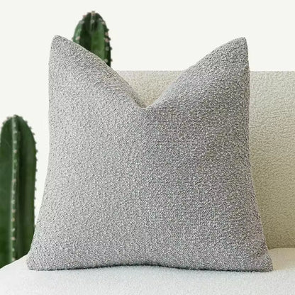 Soft Tufted Tassel Pillow Cover - Grey
