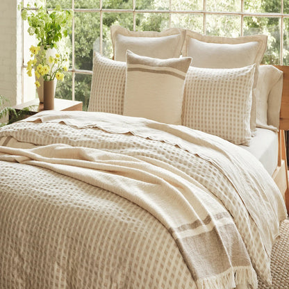 Border Stripe Decorative Throw Pillow Cover