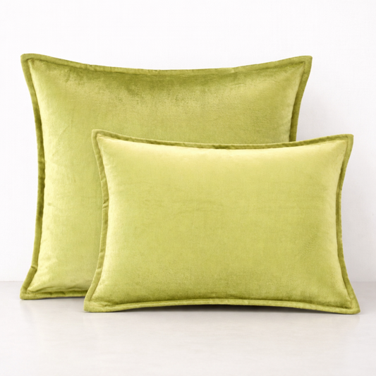 Luxe Velvet Cushion Cover- Green