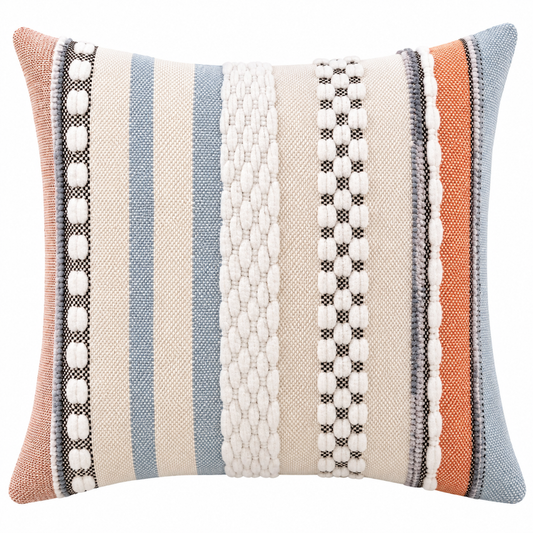 Textured Boho Chenille Cushion Cover – Pink