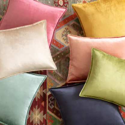 Luxe Velvet Cushion Cover- Yellow