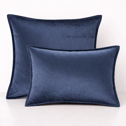 Luxe Velvet Cushion Cover- Blue