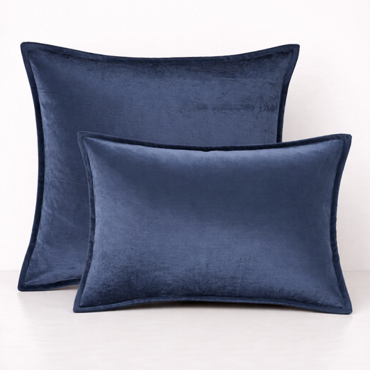 Luxe Velvet Cushion Cover- Blue