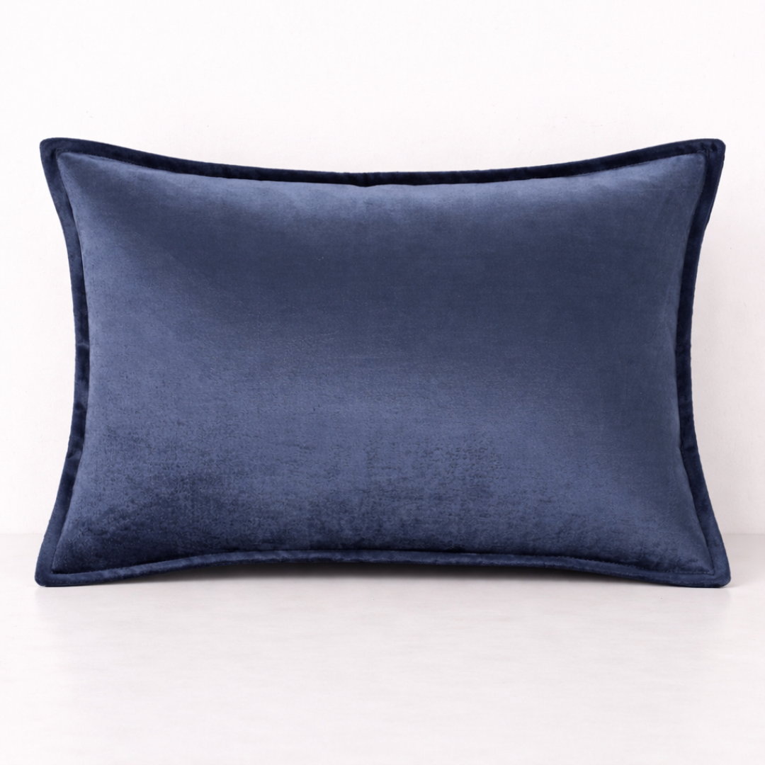 Luxe Velvet Cushion Cover- Blue