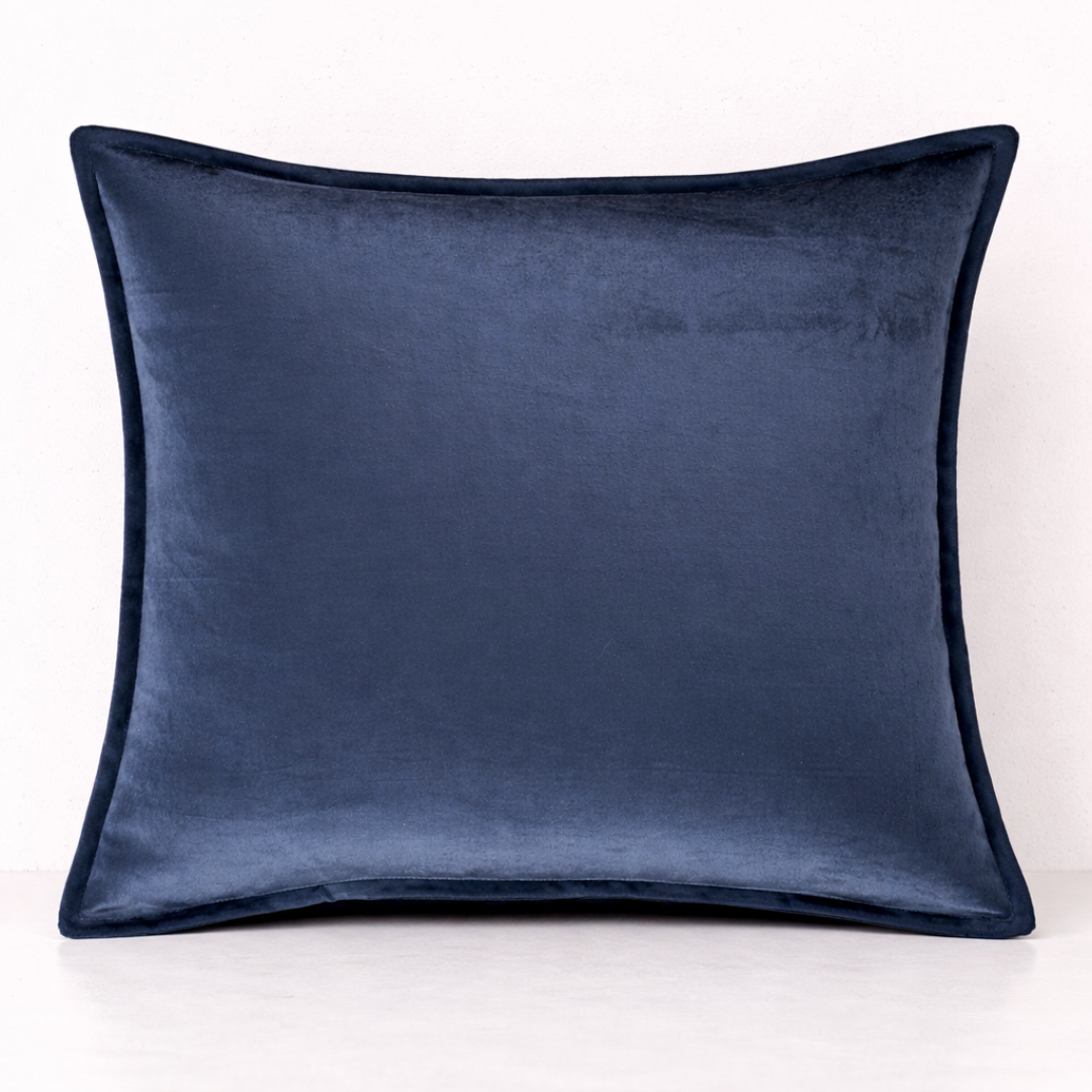 Luxe Velvet Cushion Cover- Blue