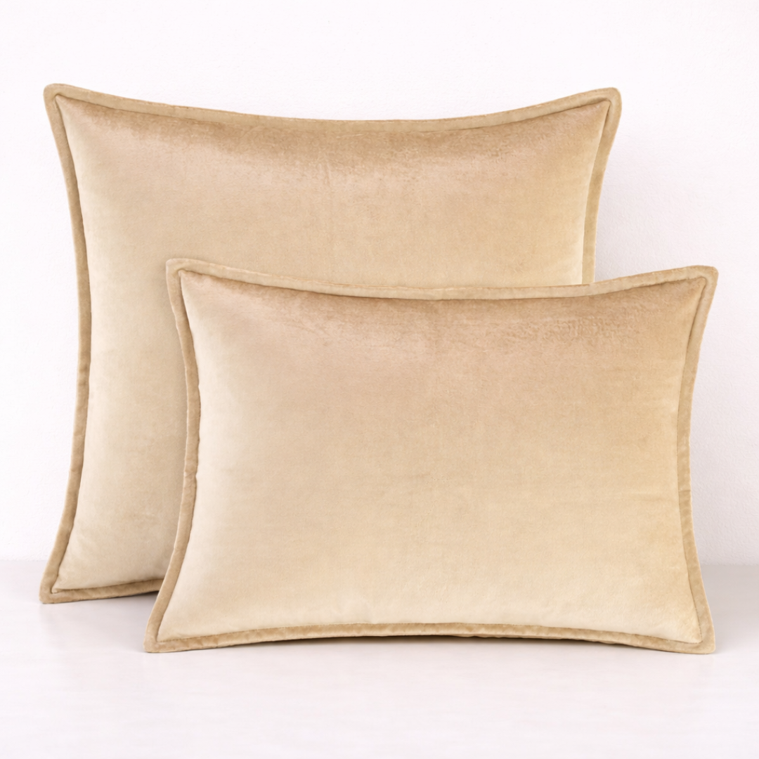 Luxe Velvet Cushion Cover- Ivory