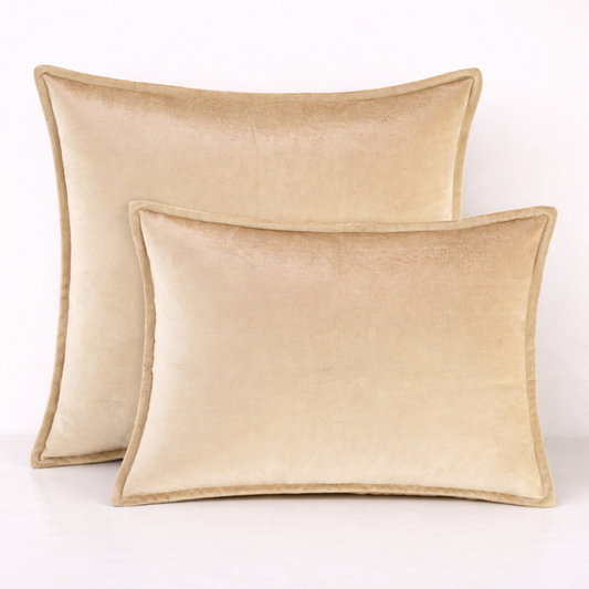 Luxe Velvet Cushion Cover- Ivory