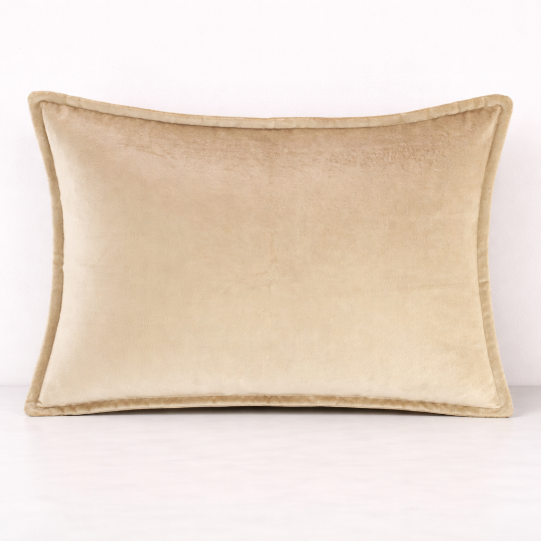 Luxe Velvet Cushion Cover- Ivory