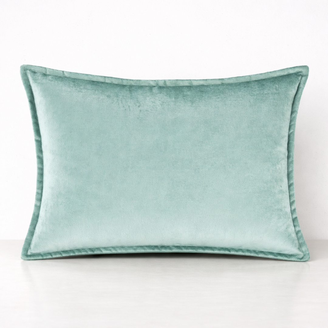 Luxe Velvet Cushion Cover- Green
