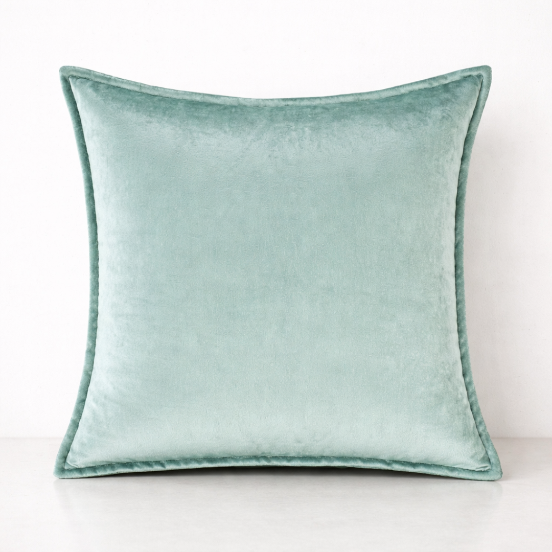 Luxe Velvet Cushion Cover- Green