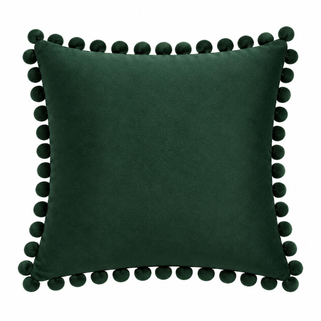 Velvet Decorative Sofa Cushion Cover – Green