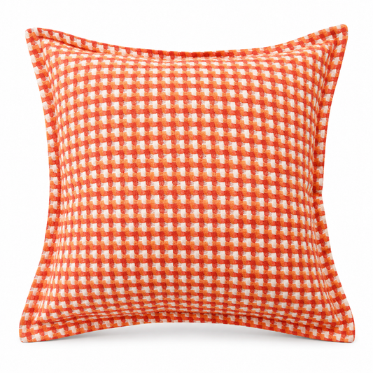 Orange Geometric Pillow Cover Set