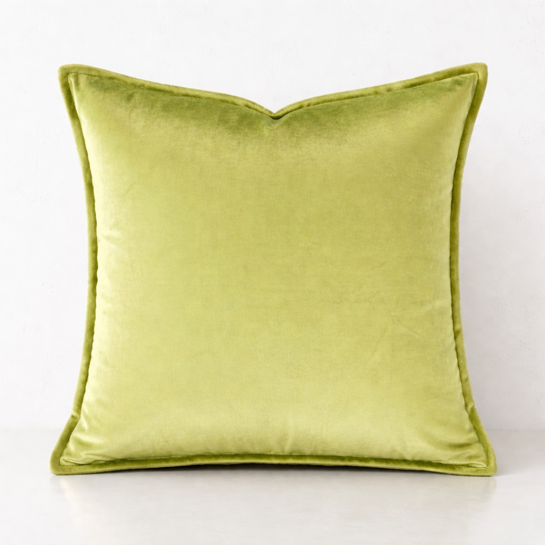 Luxe Velvet Cushion Cover- Green