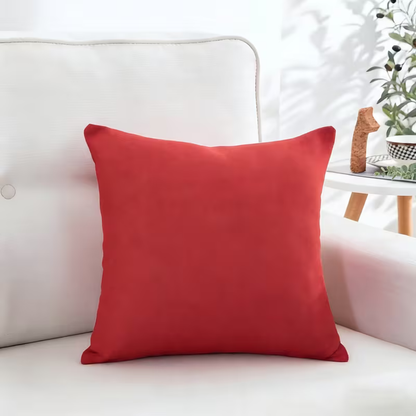Modern Soft Pillow Cover Cushion- Red