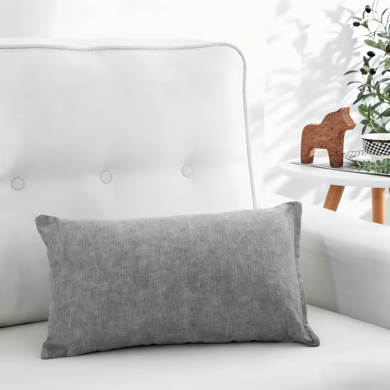 Modern Soft Pillow Cover Cushion- Grey