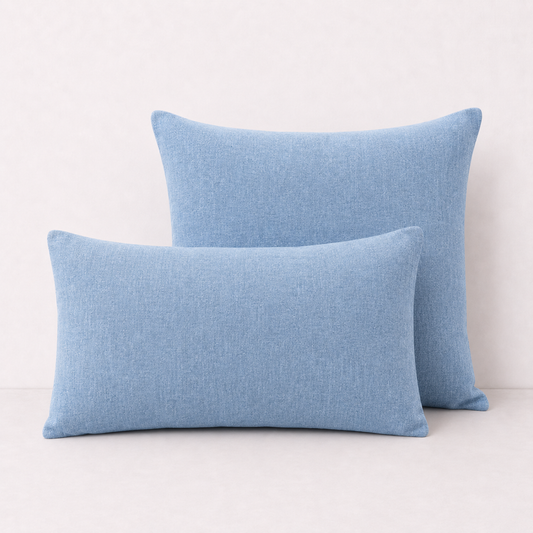 Modern Soft Pillow Cover Cushion- Sky Blue
