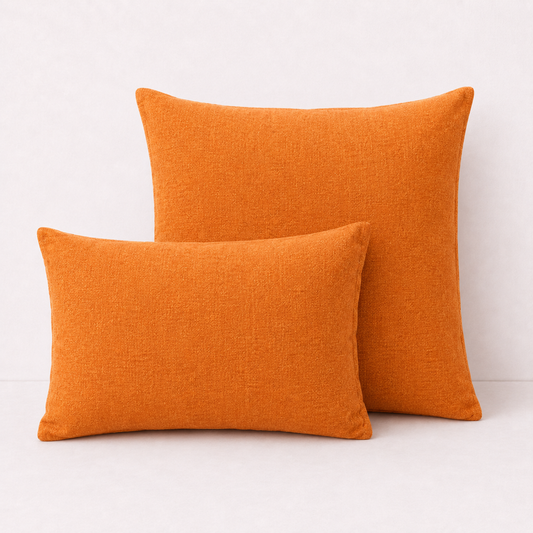 Modern Soft Pillow Cover Cushion- Orange