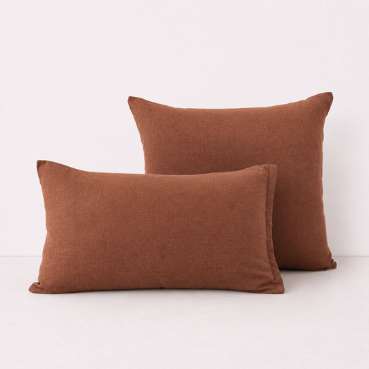 Modern Soft Pillow Cover Cushion- Brown
