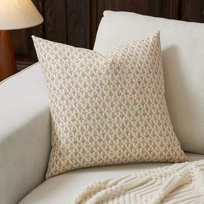 Farmhouse Style Accent Throw Pillow Cover - Brown