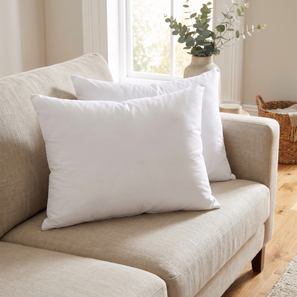Lightweight Down Alternative Lumbar Cushion Insert – on a sofa