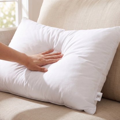 Hollowfibre Lumbar Cushion Insert – showing plush fill